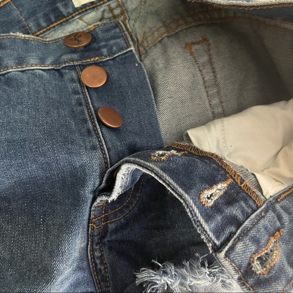 One Teaspoon shorts bandit blue jean cutoff - Picture 5 of 6